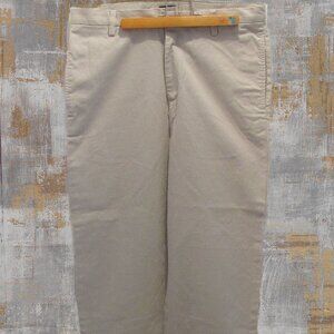 Banana Republic Gavin Chino Pants Mens Cotton Beige Tan 33/30 Never Worn EUC
